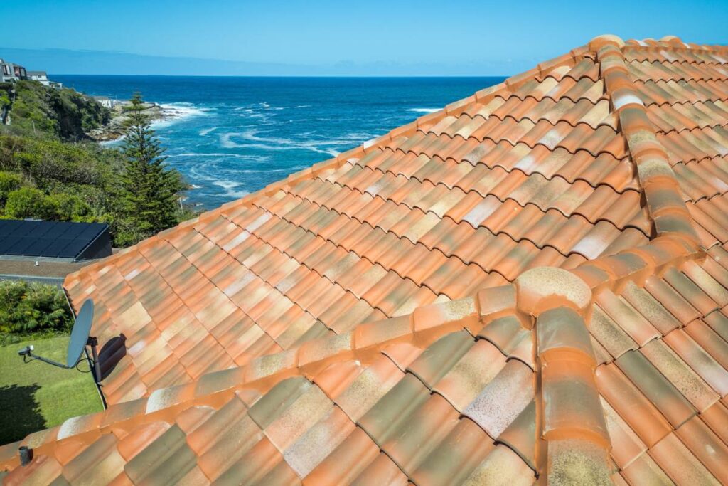 Coogee reroofing with Bristile Curvado tiles